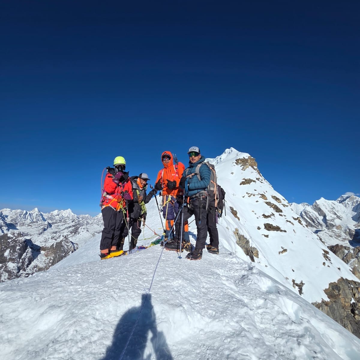 71-year-old American among five climbers to summit Lobuche Peak